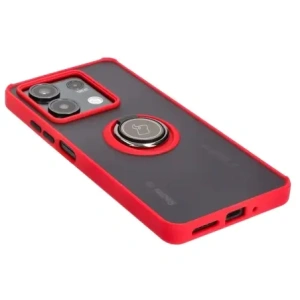 Kup Bizon Case Hybrid Ring Xiaomi Redmi Note 13 5G füstös piros kerettel - BIZ4619 - {ean13} - Sklep Home Screen