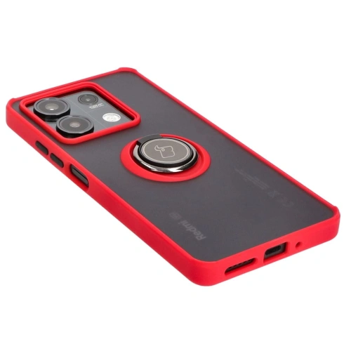 Kup Bizon Case Hybrid Ring Xiaomi Redmi Note 13 5G füstös piros kerettel - BIZ4619 - {ean13} - Sklep Home Screen