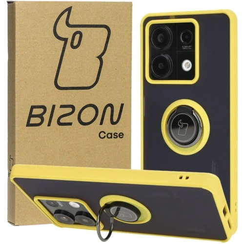 Kup Bizon Case Hybrid Ring Xiaomi Redmi Note 13 5G füstös sárga kerettel - BIZ5192 - {ean13} - Sklep Home Screen