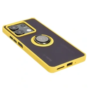 Kup Bizon Case Hybrid Ring Xiaomi Redmi Note 13 5G füstös sárga kerettel - BIZ5192 - {ean13} - Sklep Home Screen