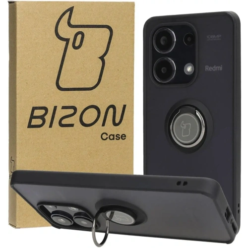Kup Etui s úchopem na prst Bizon Case Hybrid Ring do Xiaomi Redmi Note 13 4G kouřové s černým rámečkem - BIZ4622 - {ean13} - Sklep Home Screen