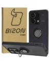 Etui s úchopem na prst Bizon Case Hybrid Ring do Xiaomi Redmi Note 13 4G kouřové s černým rámečkem