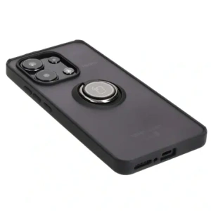 Kup Etui z uchwytem na palec Bizon Case Hybrid Ring do Xiaomi Redmi Note 13 4G przydymione z czarną ramką - BIZ4622 - {ean13} - Sklep Home Screen
