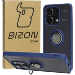 Kup Bizon Case Hybrid Ring Xiaomi Redmi Note 13 4G fumuriu cu un cadru albastru închis - BIZ4623 - {ean13} - Sklep Home Screen