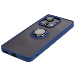Kup Etui z uchwytem na palec Bizon Case Hybrid Ring do Xiaomi Redmi Note 13 4G przydymione z granatową ramką - BIZ4623 - {ean13} - Sklep Home Screen