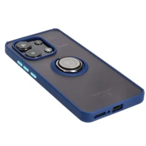 Kup Etui z uchwytem na palec Bizon Case Hybrid Ring do Xiaomi Redmi Note 13 4G przydymione z granatową ramką - BIZ4623 - {ean13} - Sklep Home Screen
