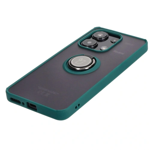Buy Bizon Case Hybrid Ring Xiaomi Redmi Note 13 4G smoky with a dark green frame - BIZ5195 - {ean13} - Home Screen Store Europe