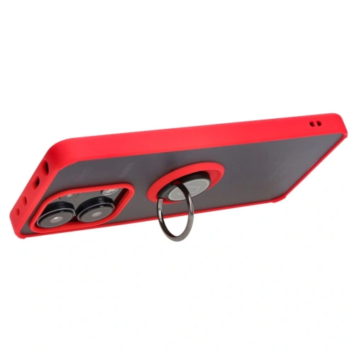 Buy Bizon Case Hybrid Ring Xiaomi Redmi Note 13 4G smoky with a red frame - BIZ5196 - {ean13} - Home Screen Store Europe