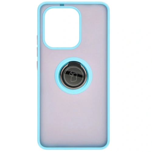 Kup Etui z uchwytem na palec Bizon Case Hybrid Ring do Xiaomi Redmi Note 13 4G przydymione z jasnoniebieską ramką - BIZ5198 - {ean13} - Sklep Home Screen