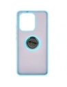 Kup Etui z uchwytem na palec Bizon Case Hybrid Ring do Xiaomi Redmi Note 13 4G przydymione z jasnoniebieską ramką - BIZ5198 - {ean13} - Sklep Home Screen