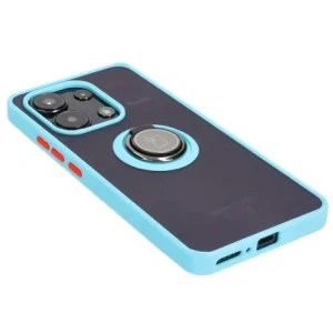 Kup Bizon Case Hybrid Ring Xiaomi Redmi Note 13 4G fumuriu cu un cadru albastru deschis - BIZ5198 - {ean13} - Sklep Home Screen