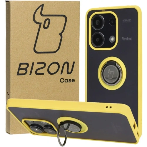 Kup Bizon Case Hybrid Gyűrű Xiaomi Redmi Note 13 4G füstös sárga kerettel - BIZ4628 - {ean13} - Sklep Home Screen