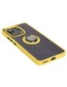 Kup Etui z uchwytem na palec Bizon Case Hybrid Ring do Xiaomi Redmi Note 13 4G przydymione z żółtą ramką - BIZ4628 - {ean13} - Sklep Home Screen