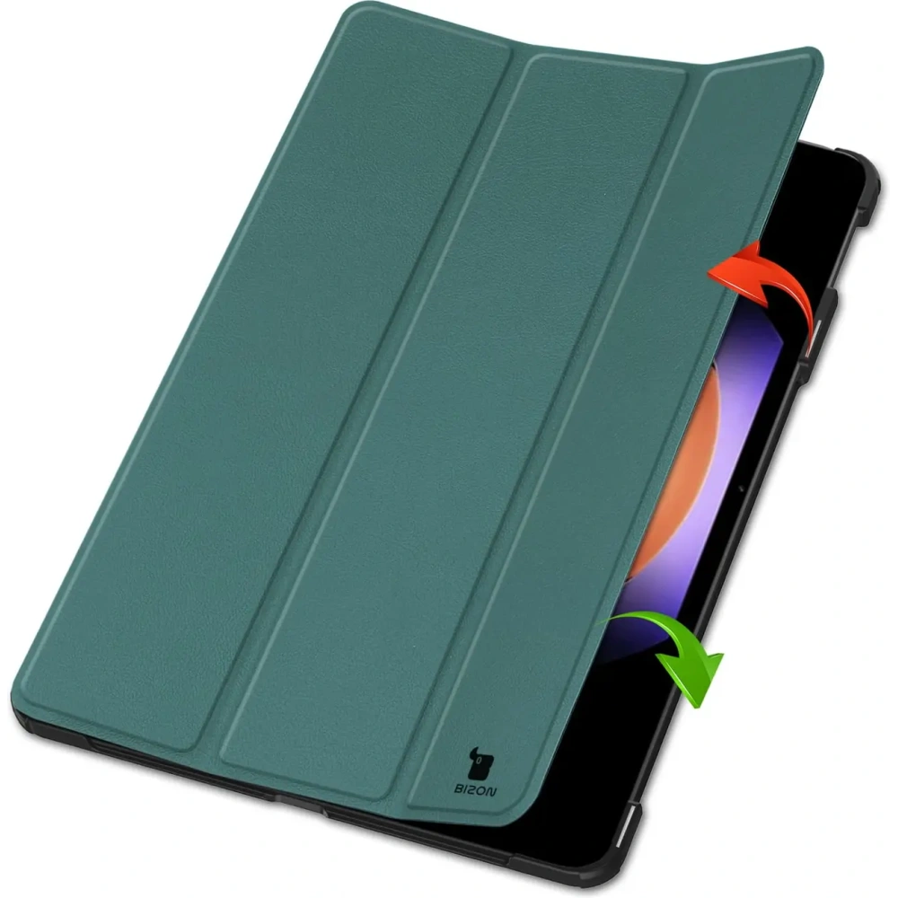 Etui Bizon Case Tab Croc do Xiaomi Pad 6S Pro ciemnozielone