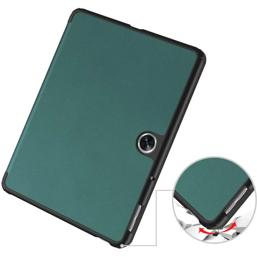 Etui Bizon Case Tab Croc do Oppo Pad Neo ciemnozielone