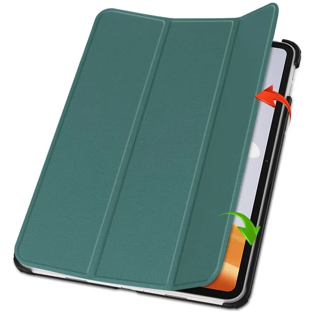 Etui Bizon Case Tab Croc do Oppo Pad Neo ciemnozielone