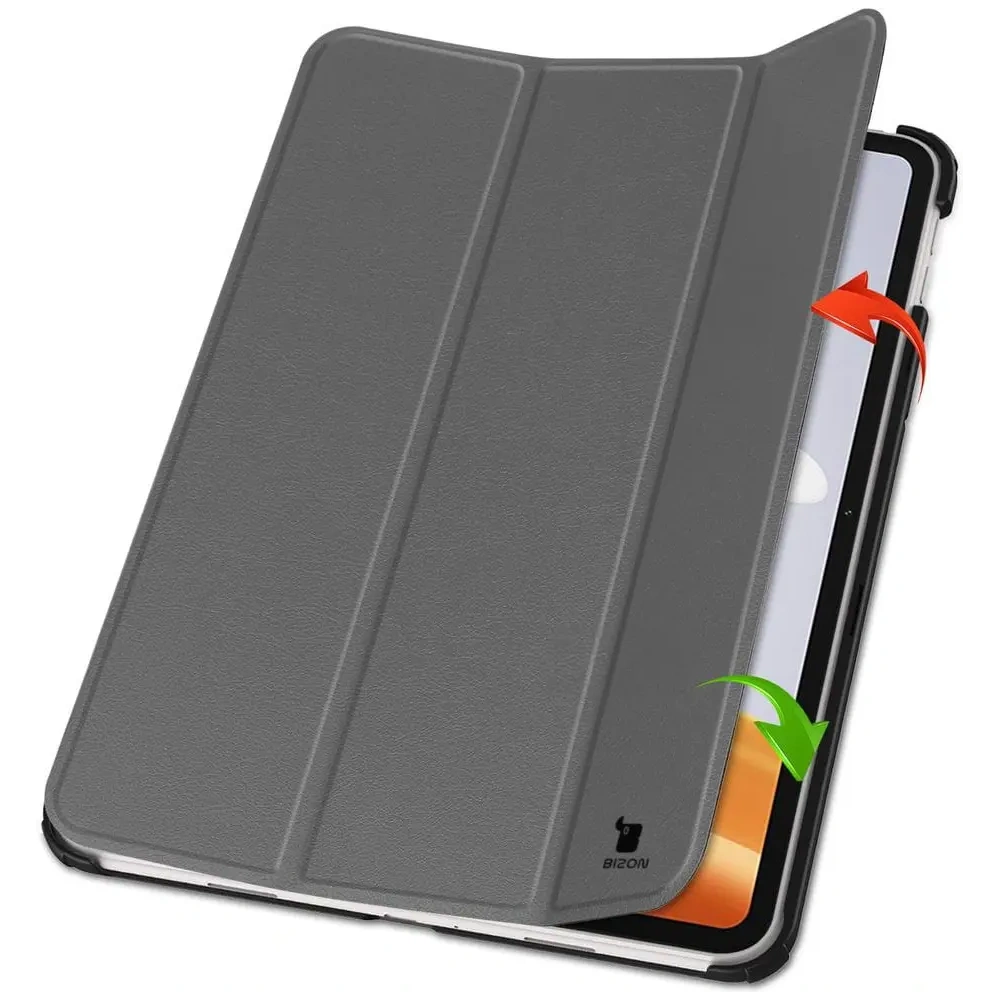 Etui Bizon Case Tab Croc do Oppo Pad Neo szare