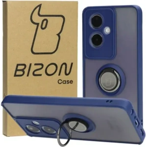 Buy Bizon Case Hybrid Ring Oppo A79 5G smoky with a navy blue frame - BIZ4638 - {ean13} - Home Screen Store Europe