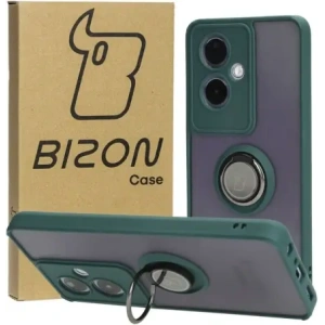 Buy Bizon Case Hybrid Ring Oppo A79 5G smoky with a dark green frame - BIZ5210 - {ean13} - Home Screen Store Europe