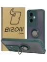 Bizon Case Hybrid Ring Oppo A79 5G smoky with a dark green frame
