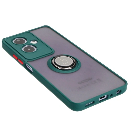 Buy Bizon Case Hybrid Ring Oppo A79 5G smoky with a dark green frame - BIZ5210 - {ean13} - Home Screen Store Europe