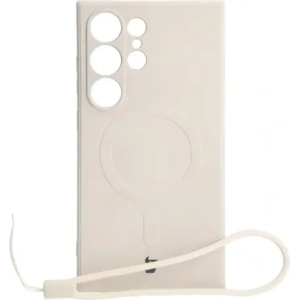 Kup Bizon Case Silicone Magnetic Sq Samsung Galaxy S24 Ultra beige - BIZ5215 - {ean13} - Sklep Home Screen