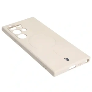 Kup Bizon Case Silicone Magnetic Sq Samsung Galaxy S24 Ultra beige - BIZ5215 - {ean13} - Sklep Home Screen