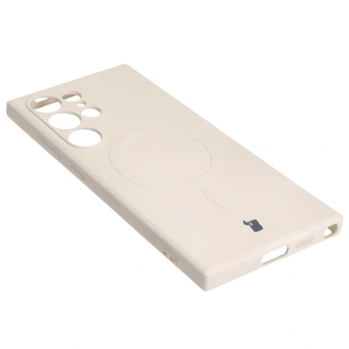 Kup Caz de silicon Bizon Magnetic Sq Samsung Galaxy S24 Ultra bej - BIZ5215 - {ean13} - Sklep Home Screen