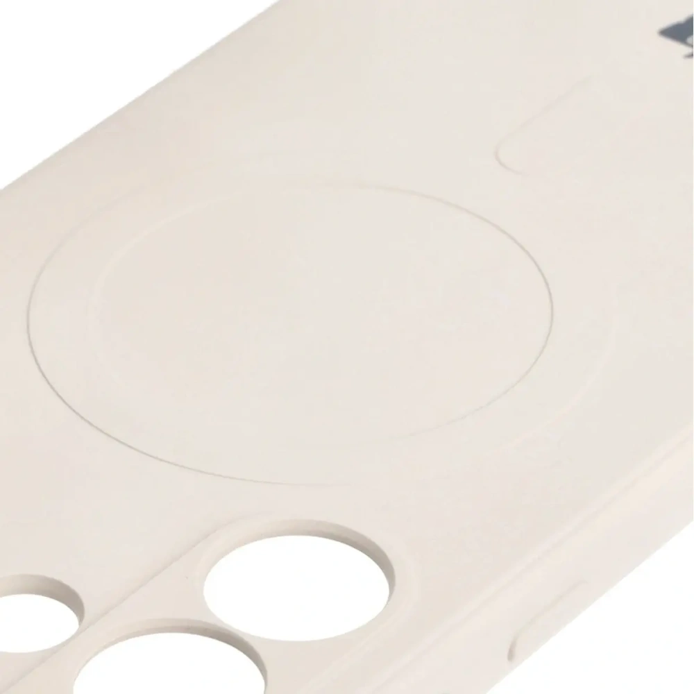 Etui Bizon Case Silicone Magnetic Sq do Samsung Galaxy S24 Ultra beżowe