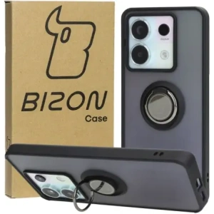 Kup Etui s úchytem na prst Bizon Case Hybrid Ring pro Xiaomi Poco X6 / Xiaomi Redmi Note 13 Pro 5G kouřové s černým rámečkem - BIZ4645 - {ean13} - Sklep Home Screen