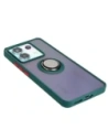 Kup Etui s úchopem na prst Bizon Case Hybrid Ring do Xiaomi Poco X6 / Xiaomi Redmi Note 13 Pro 5G kouřové s tmavozeleným rámečkem - BIZ5218 - {ean13} - Sklep Home Screen
