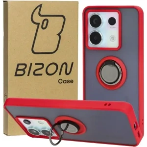 Buy Bizon Case Hybrid Ring Xiaomi Poco X6 / Xiaomi Redmi Note 13 Pro 5G smoky with a red frame - BIZ5219 - {ean13} - Home Screen Store Europe