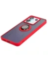 Kup Etui s úchopem na prst Bizon Case Hybrid Ring do Xiaomi Poco X6 / Xiaomi Redmi Note 13 Pro 5G kouřové s červeným rámečkem - BIZ5219 - {ean13} - Sklep Home Screen