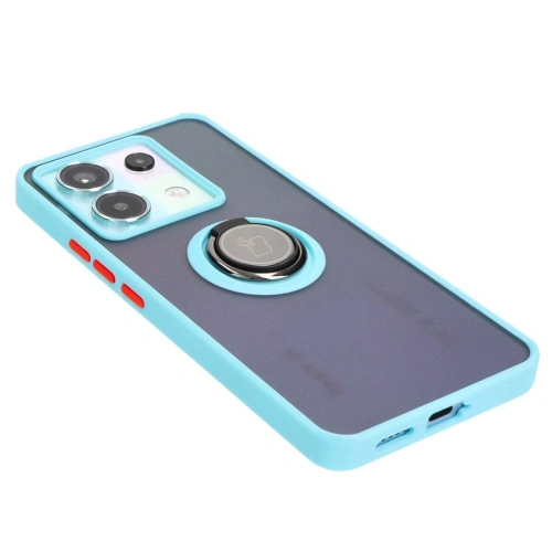 Kup Bizon Case Hybrid Ring Xiaomi Poco X6 / Xiaomi Redmi Note 13 Pro 5G fumuriu cu un cadru albastru deschis - BIZ4649 - {ean13} - Sklep Home Screen