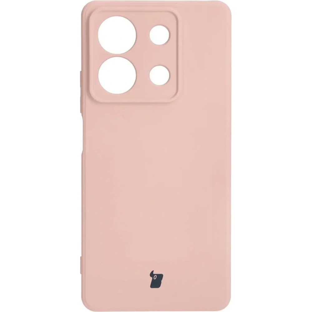 Etui Bizon Case Silicone Sq do Xiaomi Redmi Note 13 5G jasnoróżowe