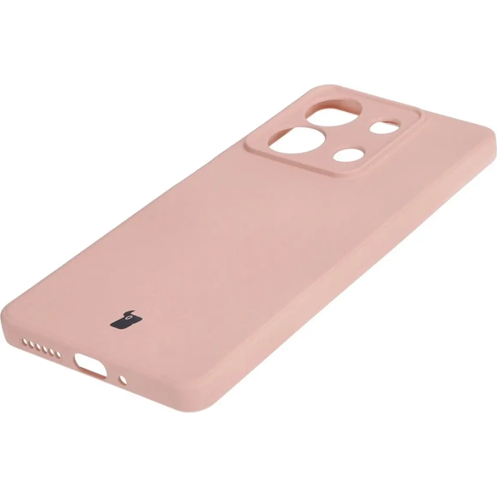 Etui Bizon Case Silicone Sq do Xiaomi Redmi Note 13 5G jasnoróżowe