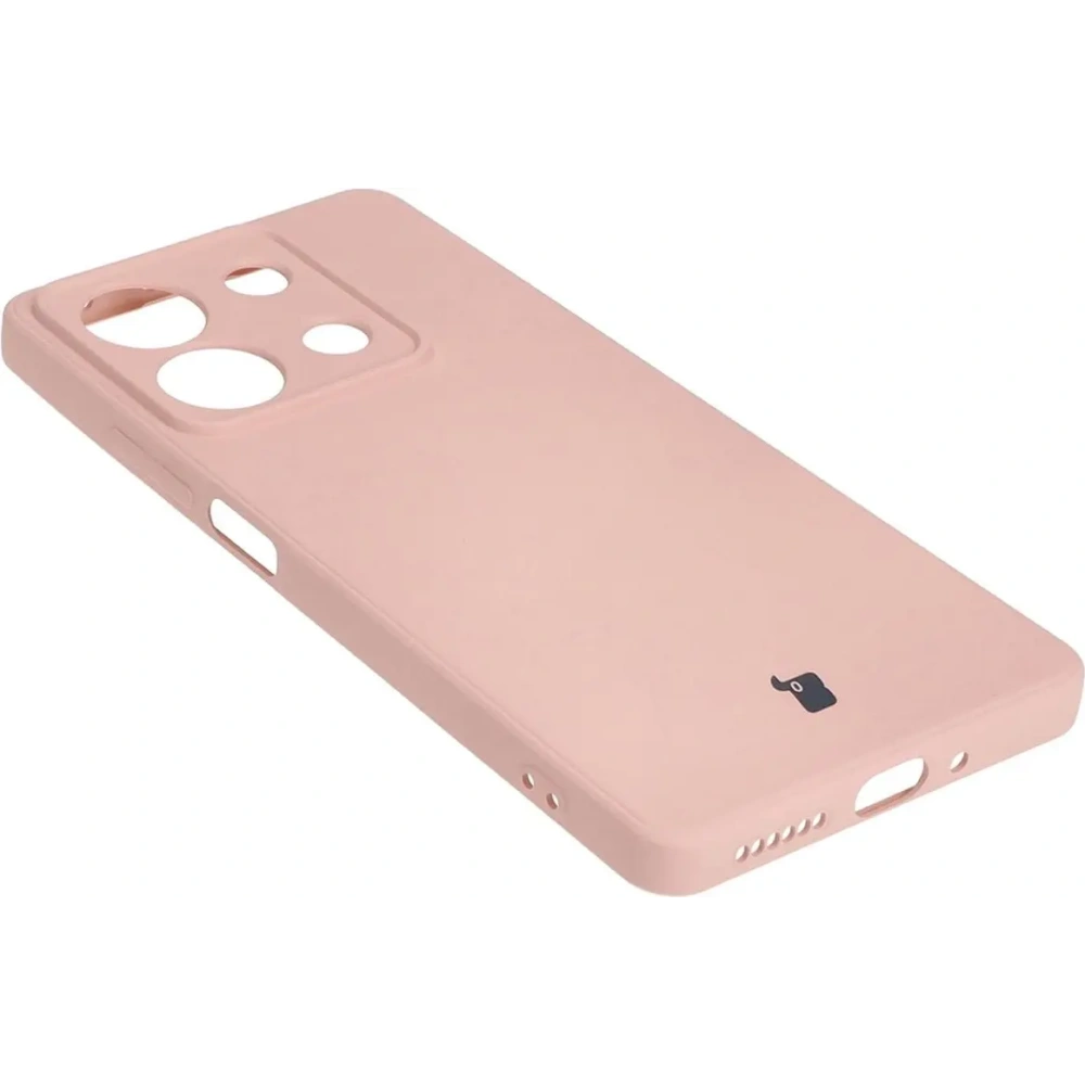 Etui Bizon Case Silicone Sq do Xiaomi Redmi Note 13 5G jasnoróżowe