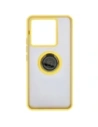 Kup Etui s úchopem na prst Bizon Case Hybrid Ring do Xiaomi Poco X6 / Xiaomi Redmi Note 13 Pro 5G kouřové s žlutým rámečkem - BIZ5222 - {ean13} - Sklep Home Screen