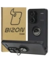 Bizon Case Hybrid Ring Xiaomi Redmi Note 13 Pro+ 5G rauchig mit einem schwarzen Rahmen