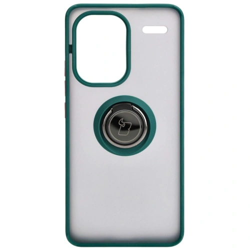 Kup Bizon Case Hybrid Ring Xiaomi Redmi Note 13 Pro+ 5G rauchig mit einem dunkelgrünen Rahmen - BIZ5224 - {ean13} - Sklep Home Screen