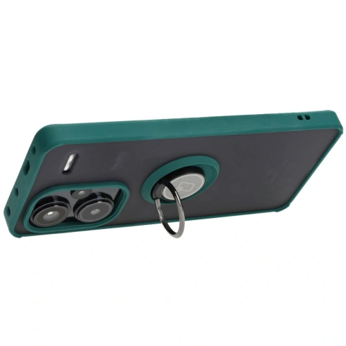 Kup Bizon Case Hybrid Ring Xiaomi Redmi Note 13 Pro+ 5G rauchig mit einem dunkelgrünen Rahmen - BIZ5224 - {ean13} - Sklep Home Screen