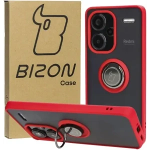 Kup Bizon Case Hybrid Ring Xiaomi Redmi Note 13 Pro+ 5G rauchig mit einem roten Rahmen - BIZ4654 - {ean13} - Sklep Home Screen
