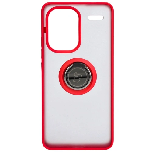 Kup Bizon Case Hybrid Ring Xiaomi Redmi Note 13 Pro+ 5G rauchig mit einem roten Rahmen - BIZ4654 - {ean13} - Sklep Home Screen