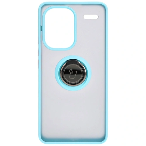 Kup Bizon Case Hybrid Ring Xiaomi Redmi Note 13 Pro+ 5G rauchig mit einem hellblauen Rahmen - BIZ4655 - {ean13} - Sklep Home Screen