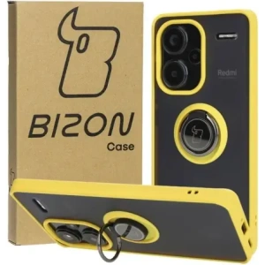 Kup Bizon Case Hybrid Ring Xiaomi Redmi Note 13 Pro+ 5G rauchig mit einem gelben Rahmen - BIZ4656 - {ean13} - Sklep Home Screen