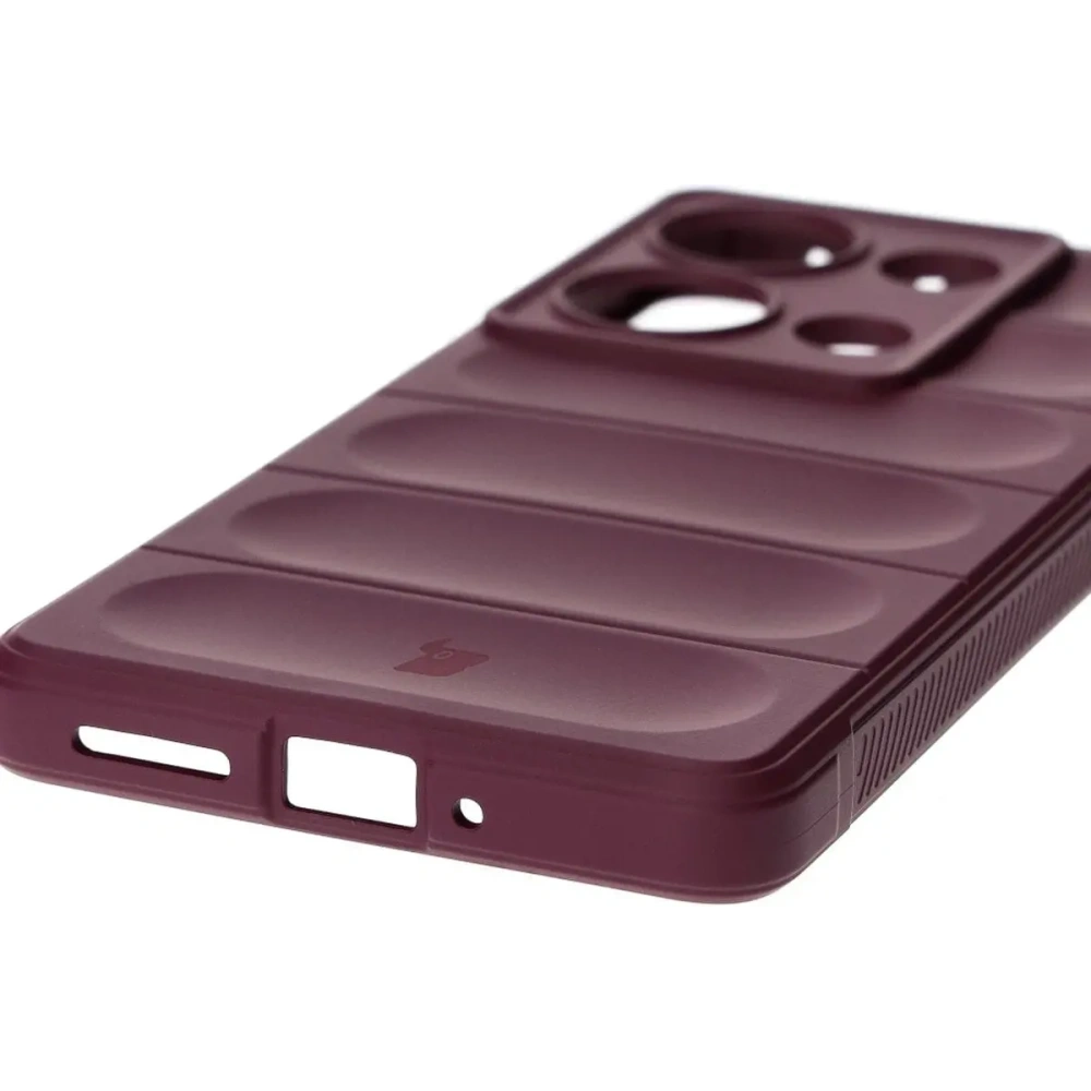 Pancerne etui Bizon Case Tur do Xiaomi Poco M6 Pro 4G / Xiaomi Redmi Note 13 Pro 4G / LTE / 14S ciemnofioletowe