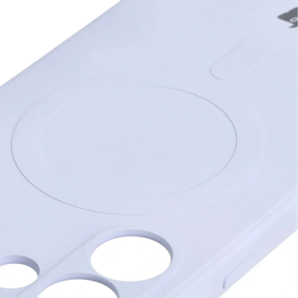 Etui Bizon Case Silicone Magnetic Sq do Samsung Galaxy S24 Ultra jasnofioletowe