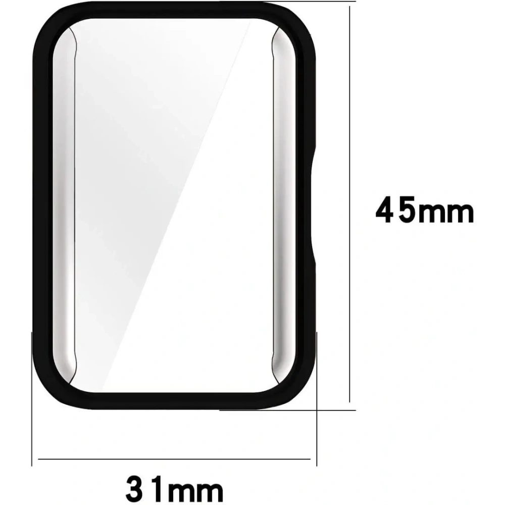 Etui z osłoną ekranu Bizon Case Watch Felipe do Samsung Galaxy Fit 3 czarne