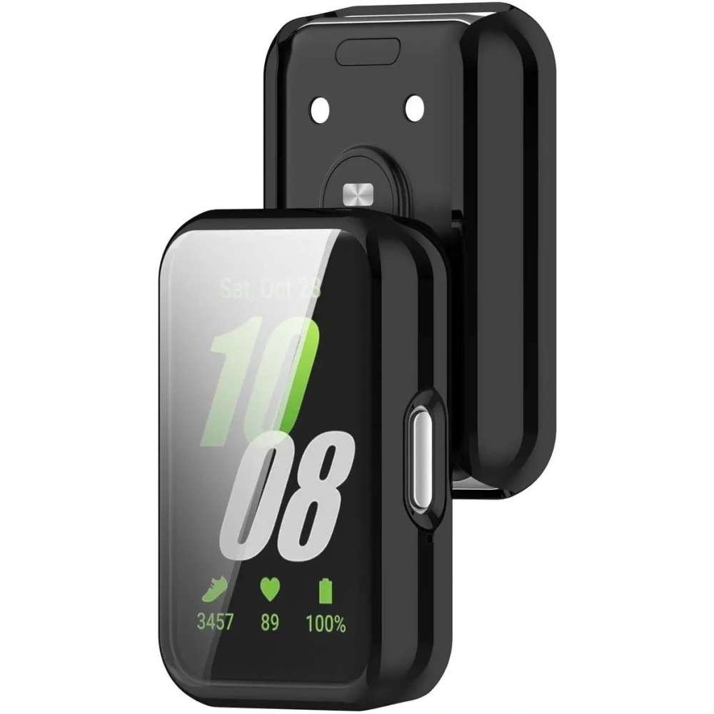 Etui z osłoną ekranu Bizon Case Watch Felipe do Samsung Galaxy Fit 3 czarne