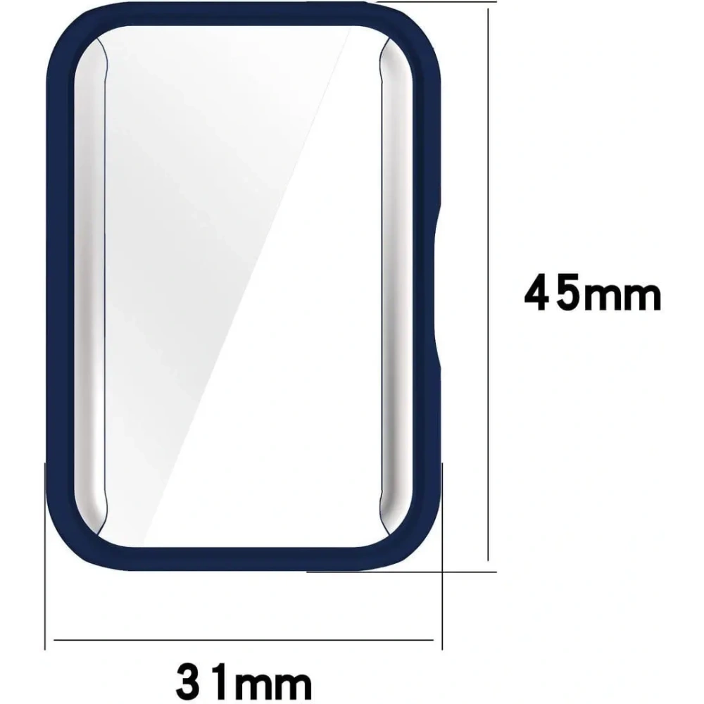 Etui z osłoną ekranu Bizon Case Watch Felipe do Samsung Galaxy Fit 3 niebieskie